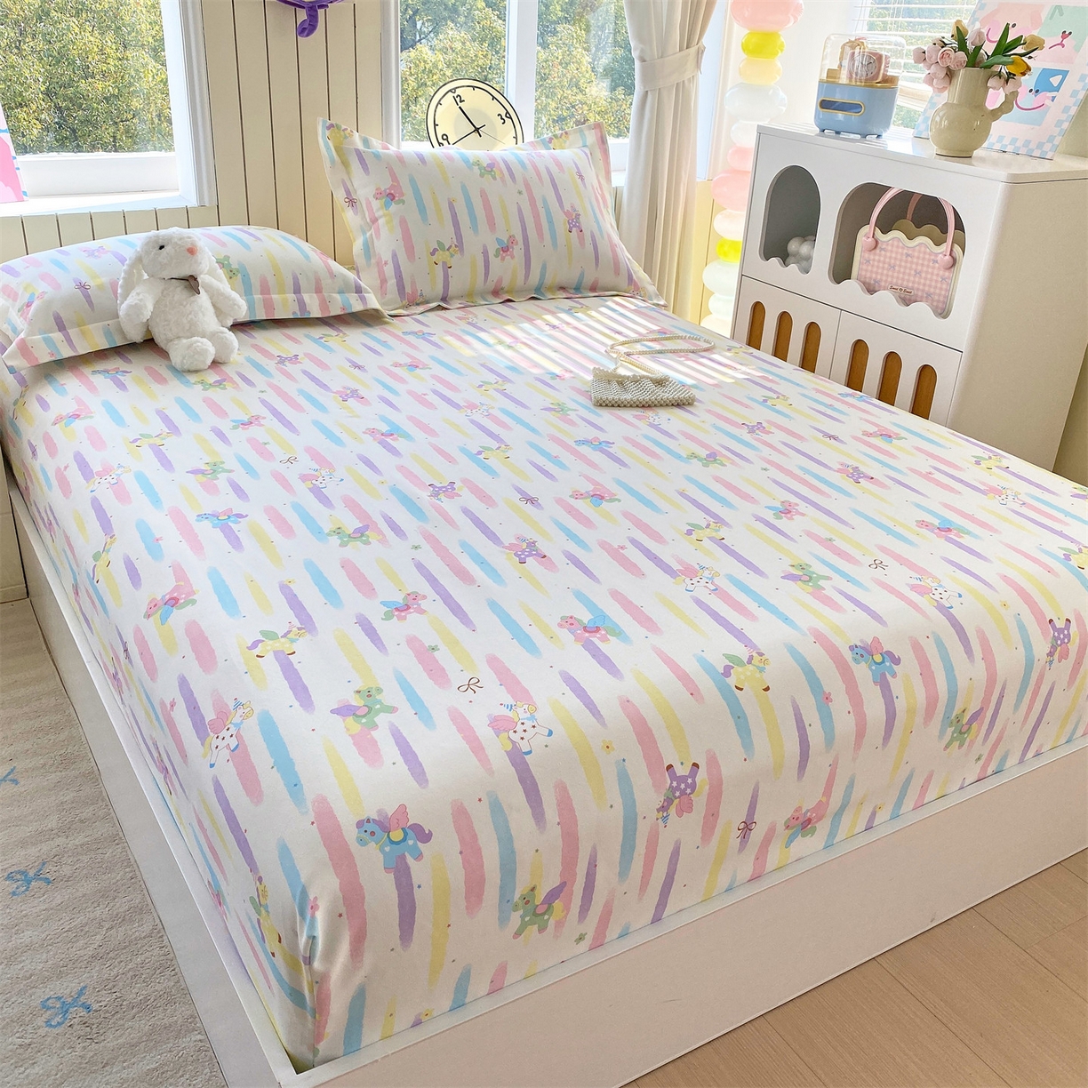 91家纺网 家纺一手货源 找家纺 （总）凯磊家纺 2026春夏新款原棉老粗布床笠款空调软席凉席席子