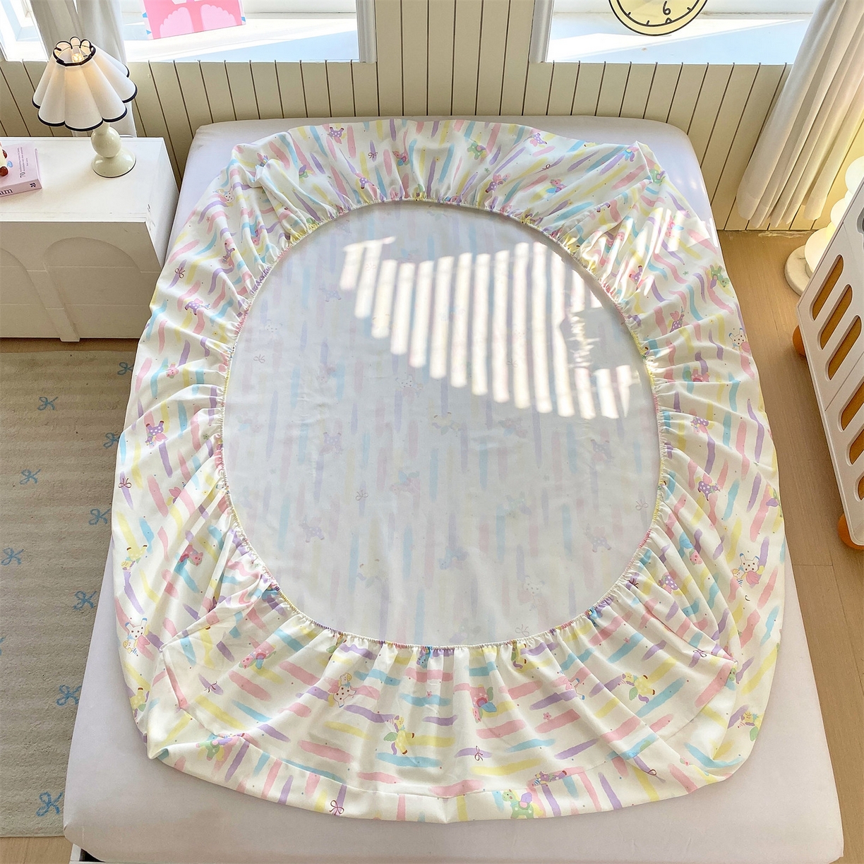 91家纺网 家纺一手货源 找家纺 （总）凯磊家纺 2026春夏新款原棉老粗布床笠款空调软席凉席席子