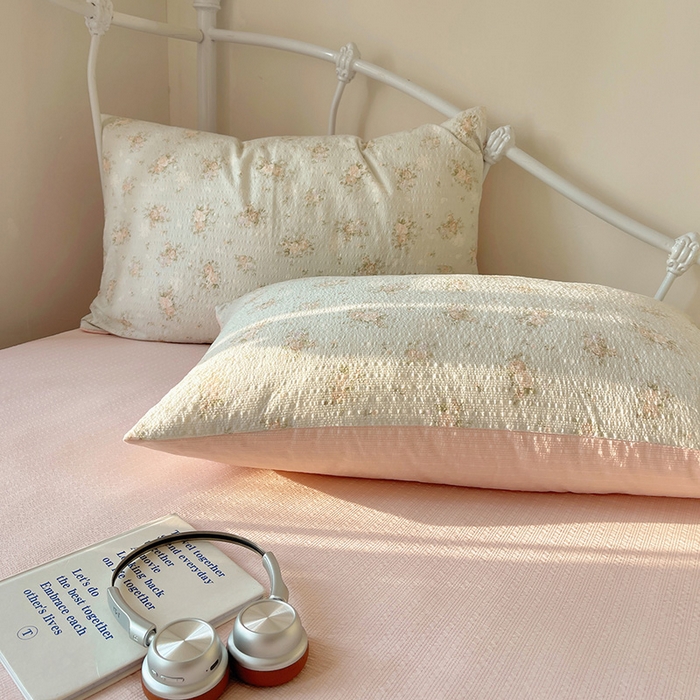 91家纺网 家纺一手货源 找家纺 贝扬思家纺 2026新款高品质A类泡芙纱普通款四件套-110g-(软软糯糯小红书推荐~) 柔诗意