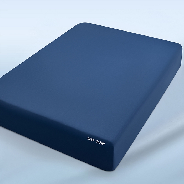 91家纺网 家纺一手货源 找家纺 三盛源 2026新款锦氨凉感床笠单件夏季冰丝床垫套床罩席梦思保护罩凉感丝滑 深邃蓝