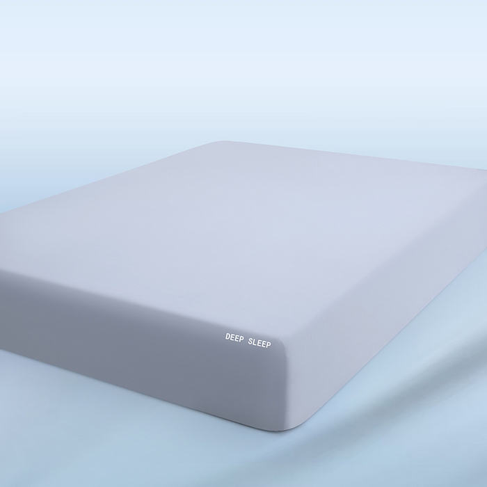 91家纺网 家纺一手货源 找家纺 三盛源 2026新款锦氨凉感床笠单件夏季冰丝床垫套床罩席梦思保护罩凉感丝滑 优雅灰