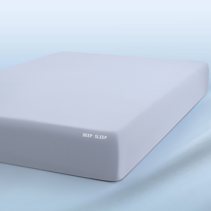 91家纺网 家纺一手货源 找家纺 三盛源 2026新款锦氨凉感床笠单件夏季冰丝床垫套床罩席梦思保护罩凉感丝滑 优雅灰