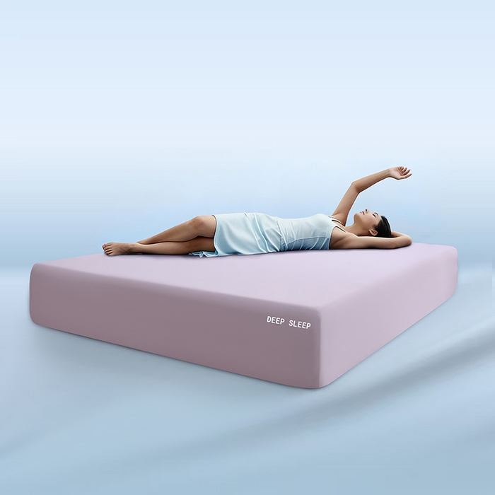 三盛源 2026新款锦氨凉感床笠单件夏季冰丝床垫套床罩席梦思保护罩凉感丝滑 瓷粉