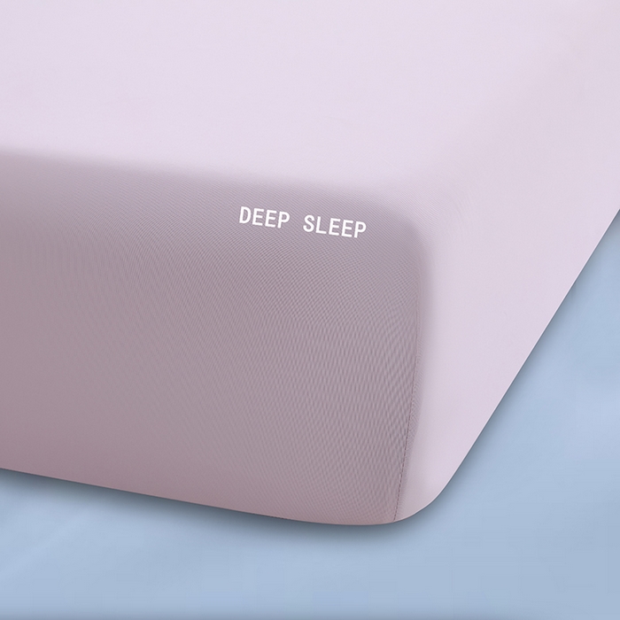 91家纺网 家纺一手货源 找家纺 三盛源 2026新款锦氨凉感床笠单件夏季冰丝床垫套床罩席梦思保护罩凉感丝滑 瓷粉