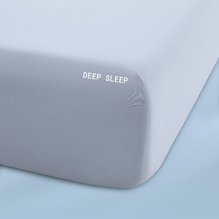 91家纺网 家纺一手货源 找家纺 三盛源 2026新款锦氨凉感床笠单件夏季冰丝床垫套床罩席梦思保护罩凉感丝滑 优雅灰