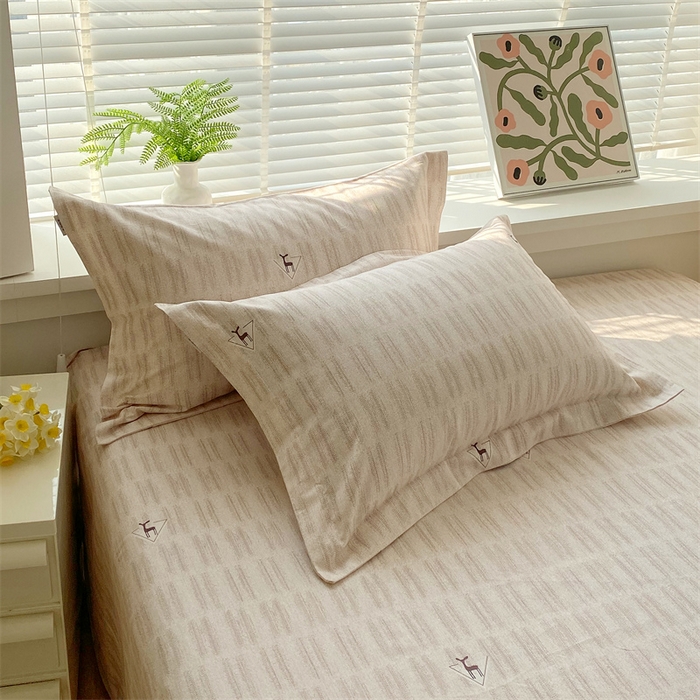 91家纺网 家纺一手货源 找家纺 （总）凯磊家纺 2026春夏新款原棉老粗布单枕套 枕套单件