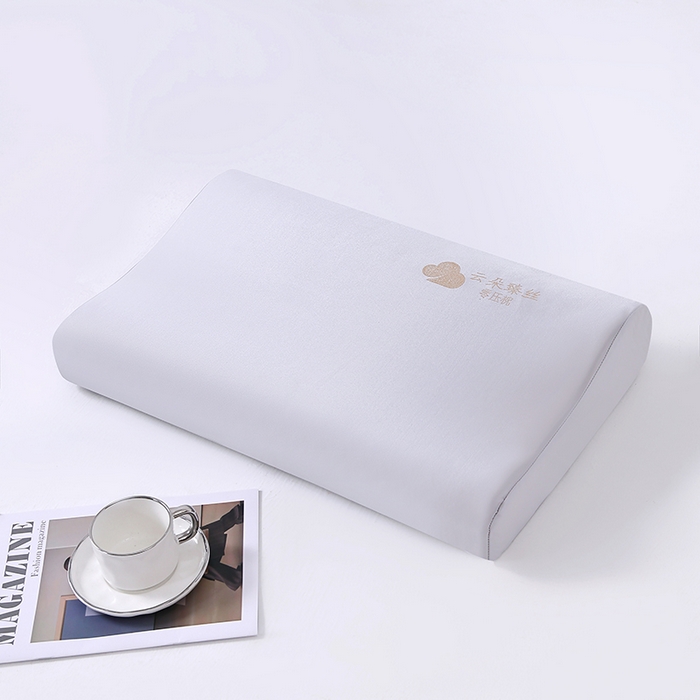 91家纺网 家纺一手货源 找家纺 其乐枕芯 2026新款云朵臻丝零压记忆枕枕头枕芯 银灰