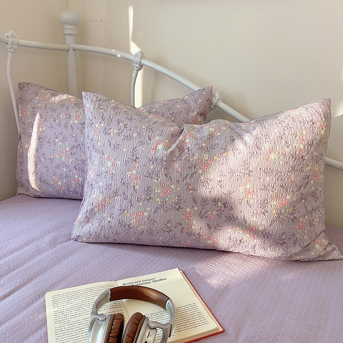 91家纺网 家纺一手货源 找家纺 贝扬思家纺 2026新款高品质A类泡芙纱普通款四件套-110g-(软软糯糯小红书推荐~) 松间茶事