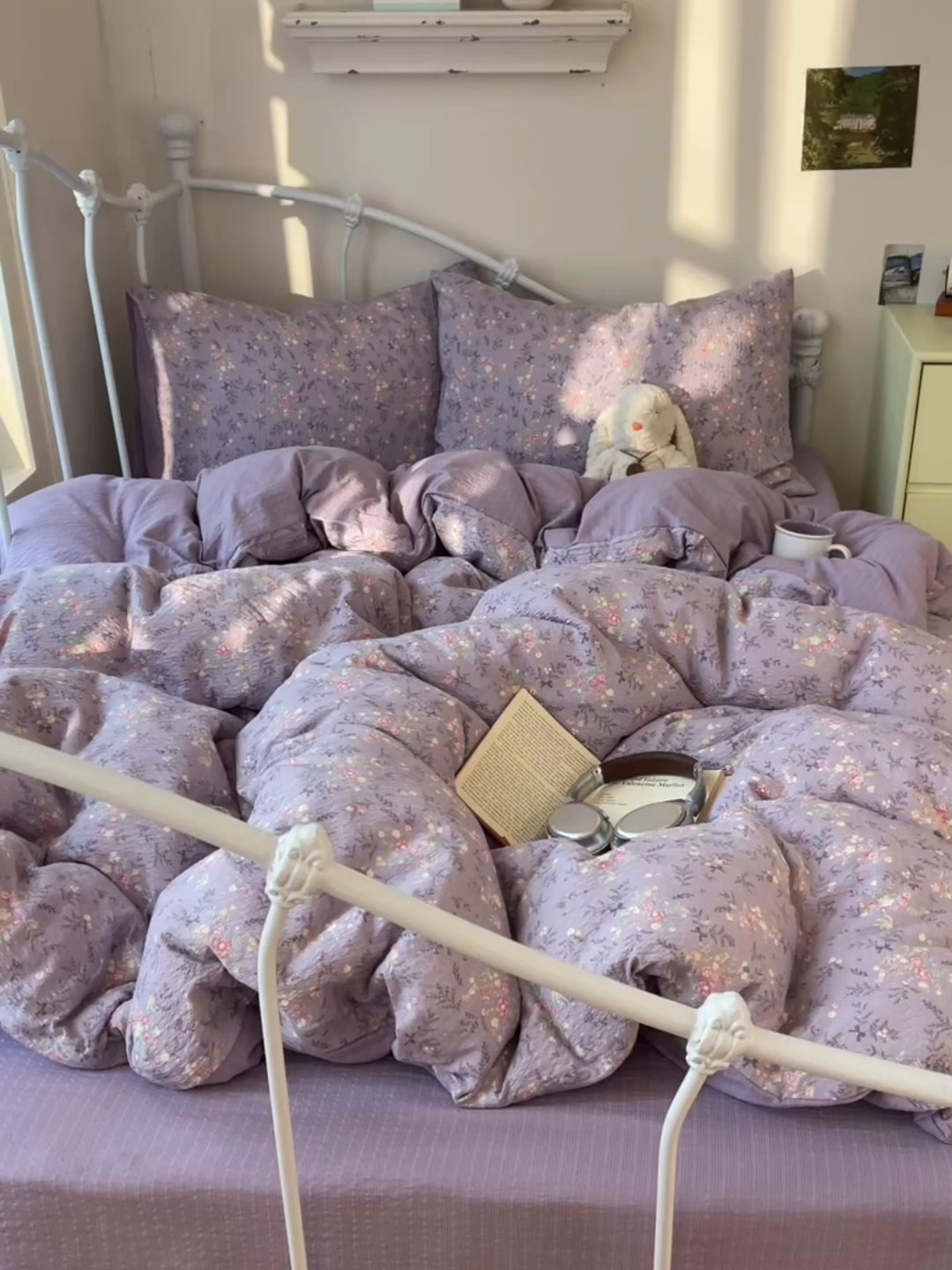 91家纺网 家纺一手货源 找家纺 贝扬思家纺 2026新款高品质A类泡芙纱普通款四件套-110g-(软软糯糯小红书推荐~) 松间茶事