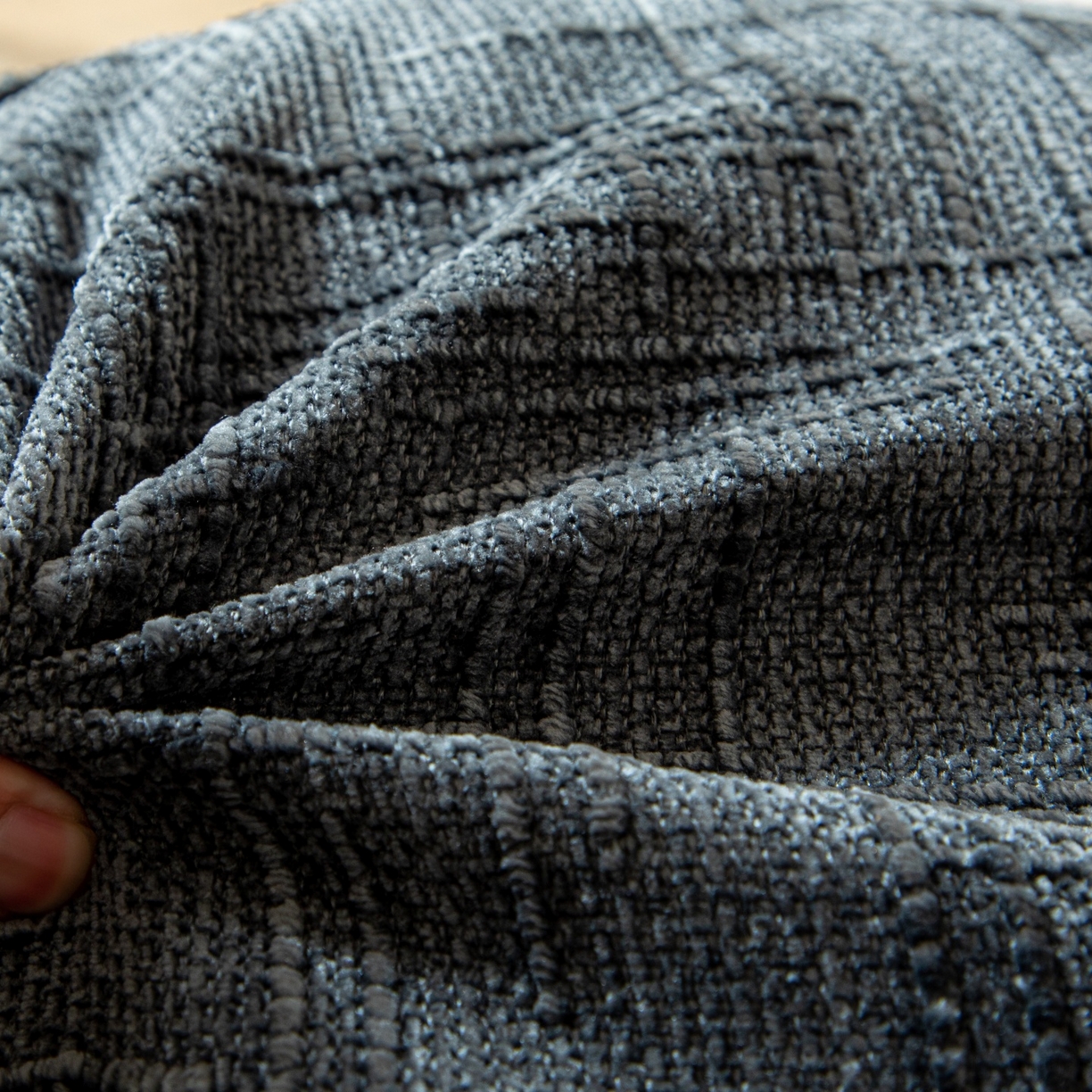 91家纺网 家纺一手货源 找家纺 沐沐家纺 2026新款葵花绒立体面包枕靠背靠垫 深灰