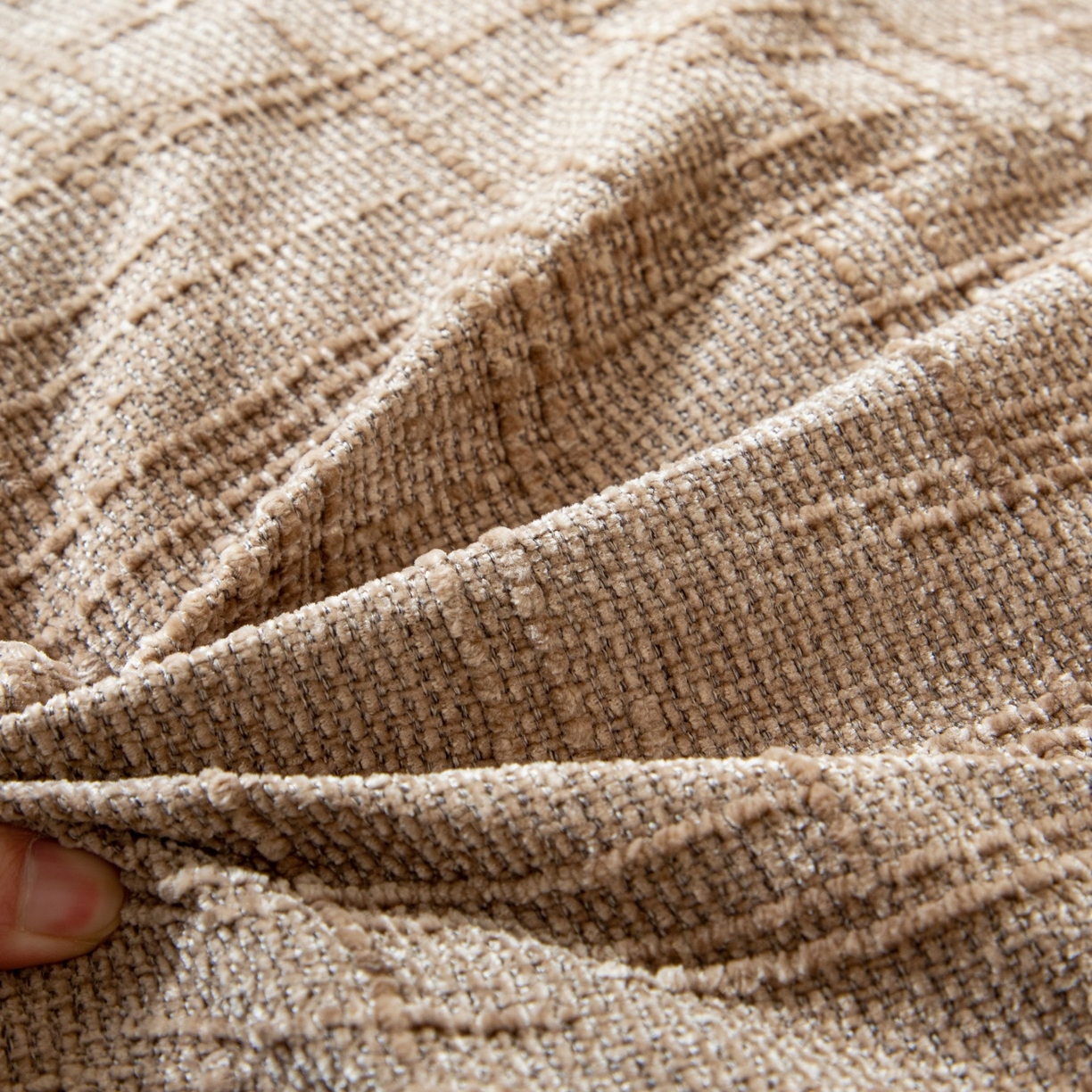 91家纺网 家纺一手货源 找家纺 沐沐家纺 2026新款葵花绒立体面包枕靠背靠垫 浅咖色