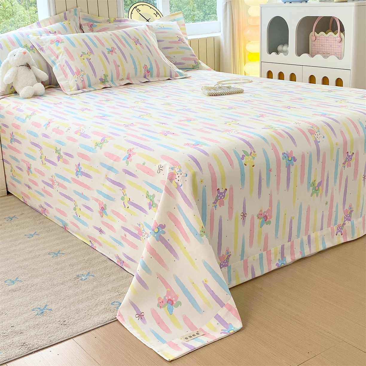 91家纺网 家纺一手货源 找家纺 （总）凯磊家纺 2026春夏新款原棉老粗布床单款空调软席凉席席子