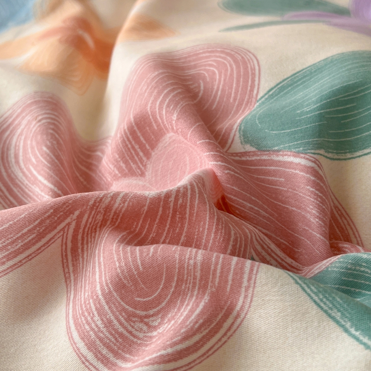 91家纺网 家纺一手货源 找家纺 简约家纺 2025新款全棉磨毛印花单品床单 洛城时光