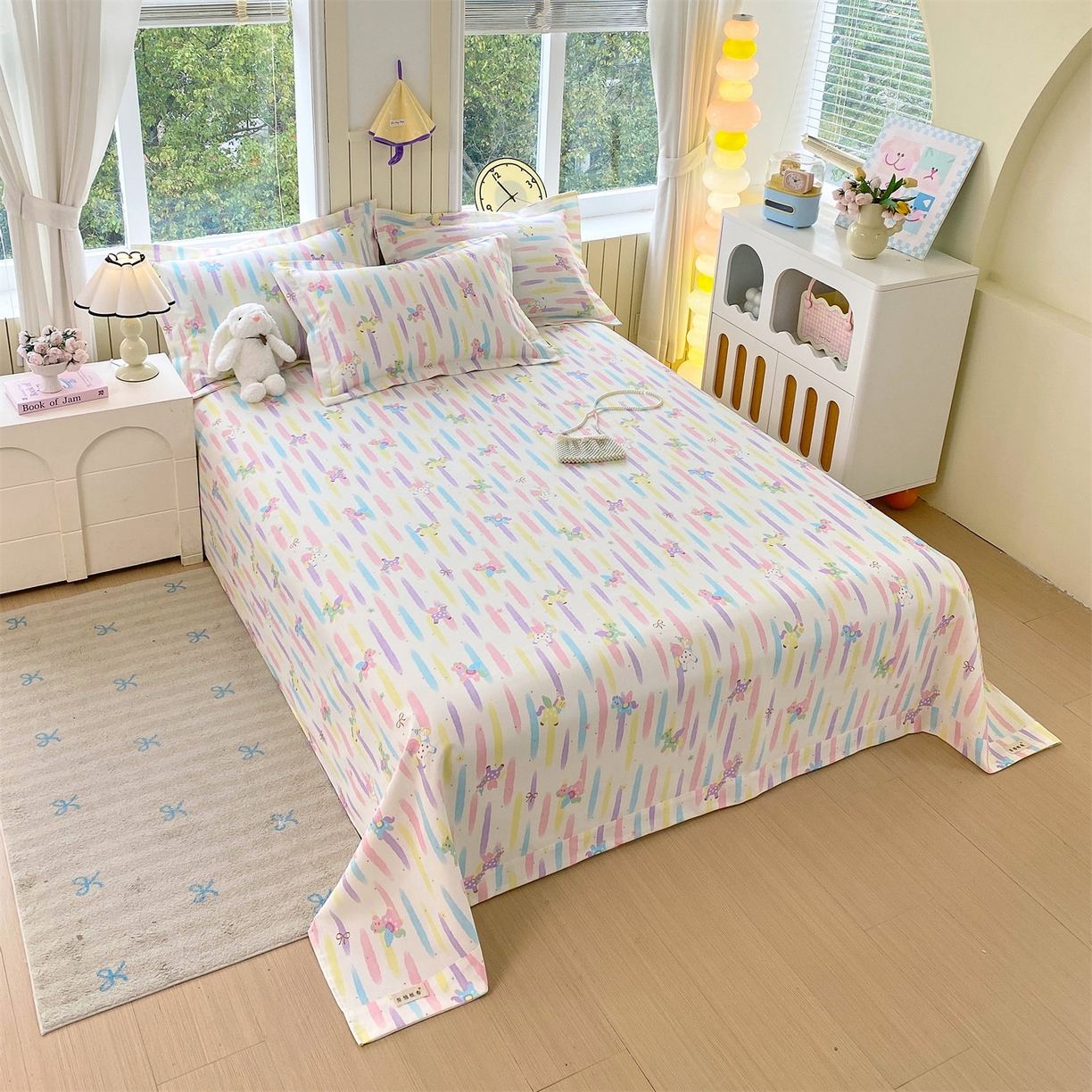 91家纺网 家纺一手货源 找家纺 （总）凯磊家纺 2026春夏新款原棉老粗布床单款空调软席凉席席子