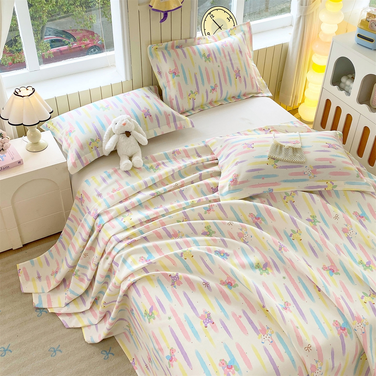 91家纺网 家纺一手货源 找家纺 （总）凯磊家纺 2026春夏新款原棉老粗布床单款空调软席凉席席子