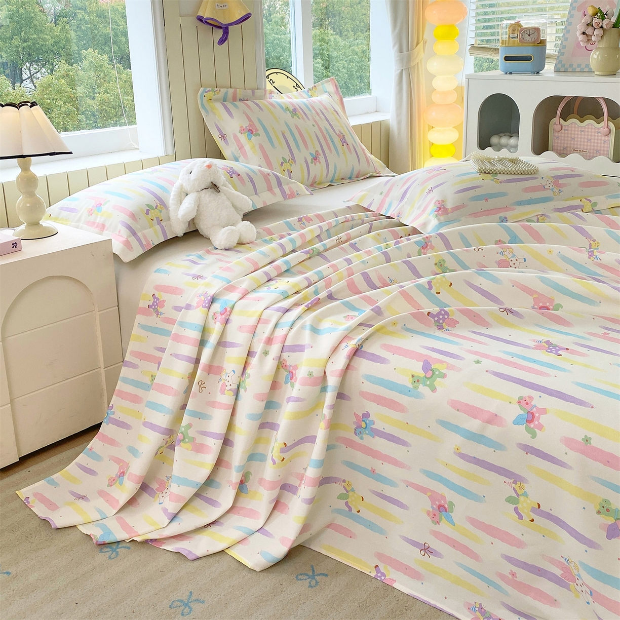 91家纺网 家纺一手货源 找家纺 （总）凯磊家纺 2026春夏新款原棉老粗布床单款空调软席凉席席子