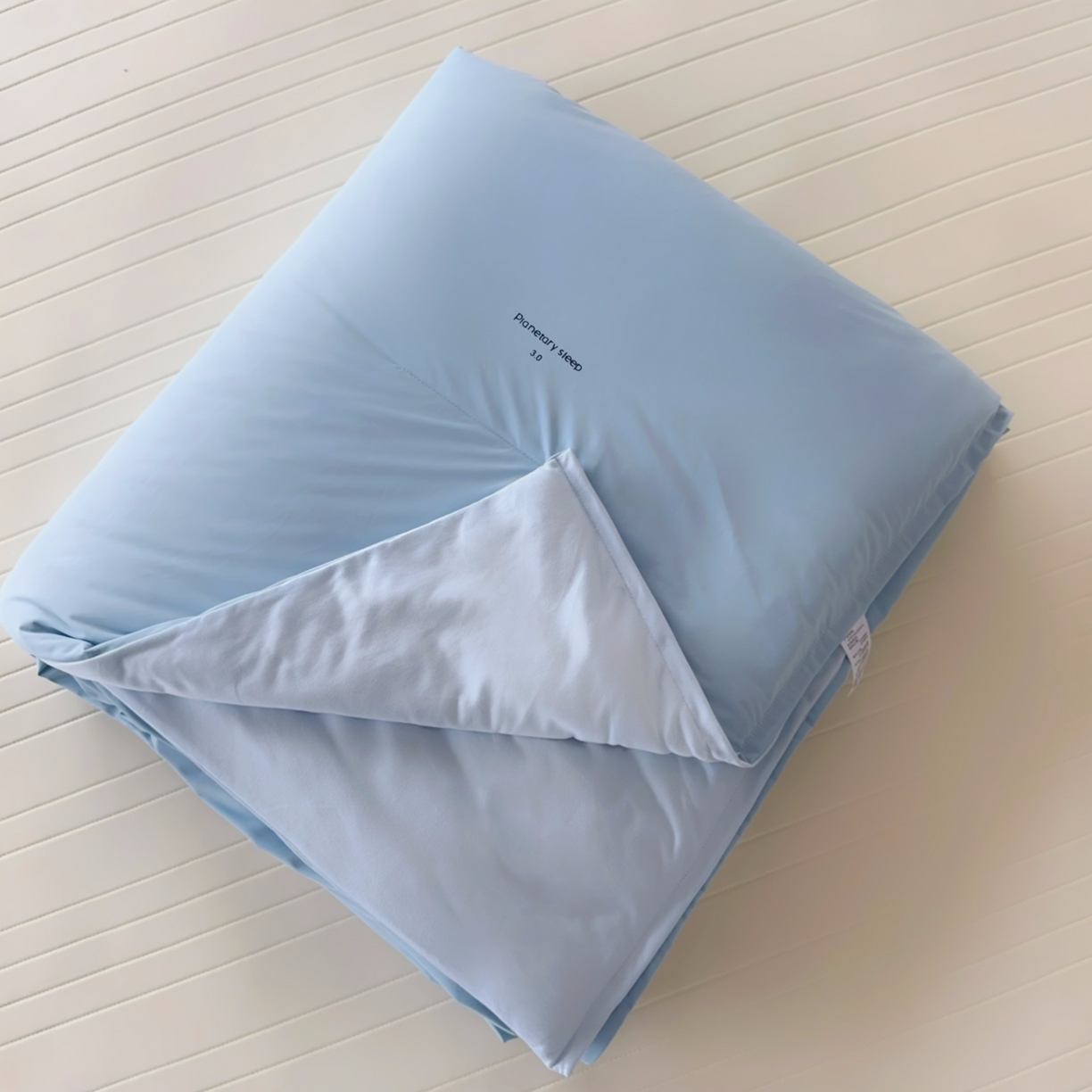 91家纺网 家纺一手货源 找家纺 兜米家居 2026新款星球同款质量夏季双感深睡被夏被夏凉被pro3.0 静水蓝