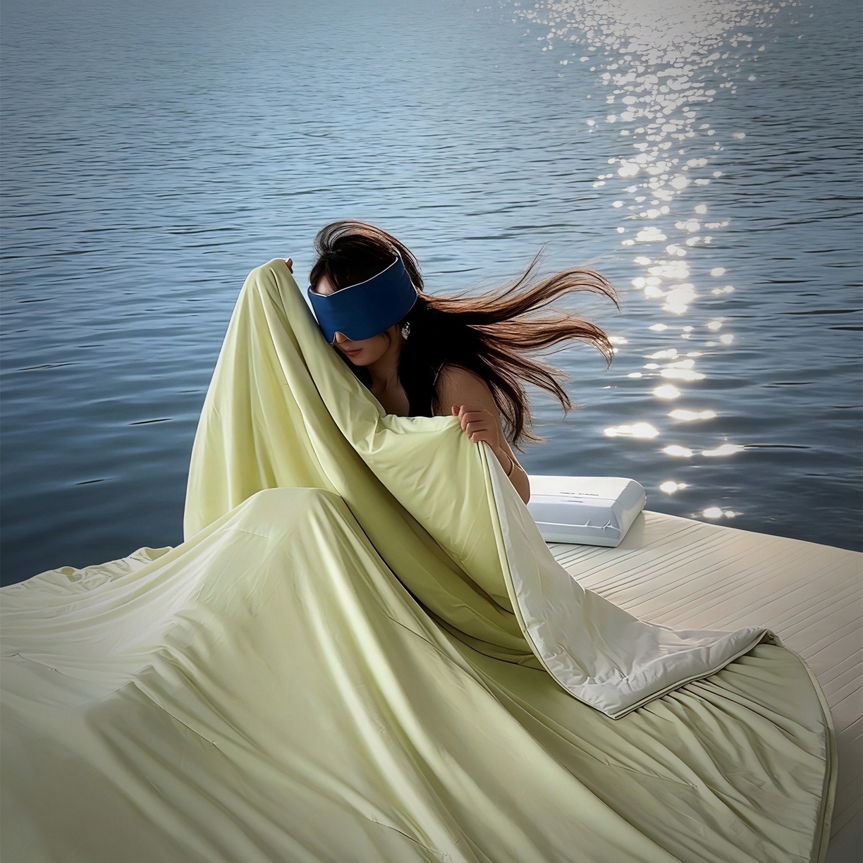 91家纺网 家纺一手货源 找家纺 兜米家居 2026新款星球同款质量夏季双感深睡被夏被夏凉被pro3.0 竹青黄