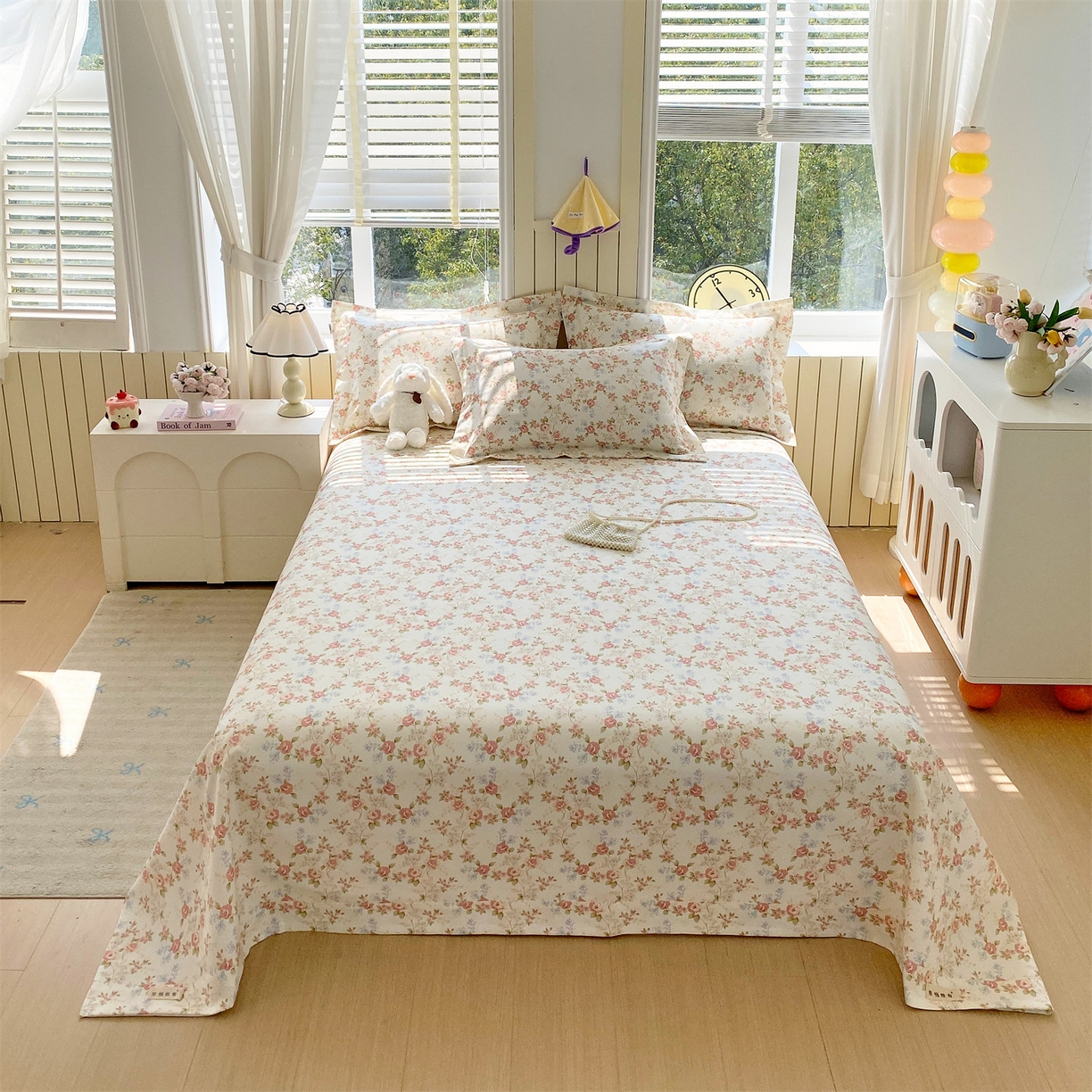 91家纺网 家纺一手货源 找家纺 （总）凯磊家纺 2026春夏新款原棉老粗布床单款空调软席凉席席子