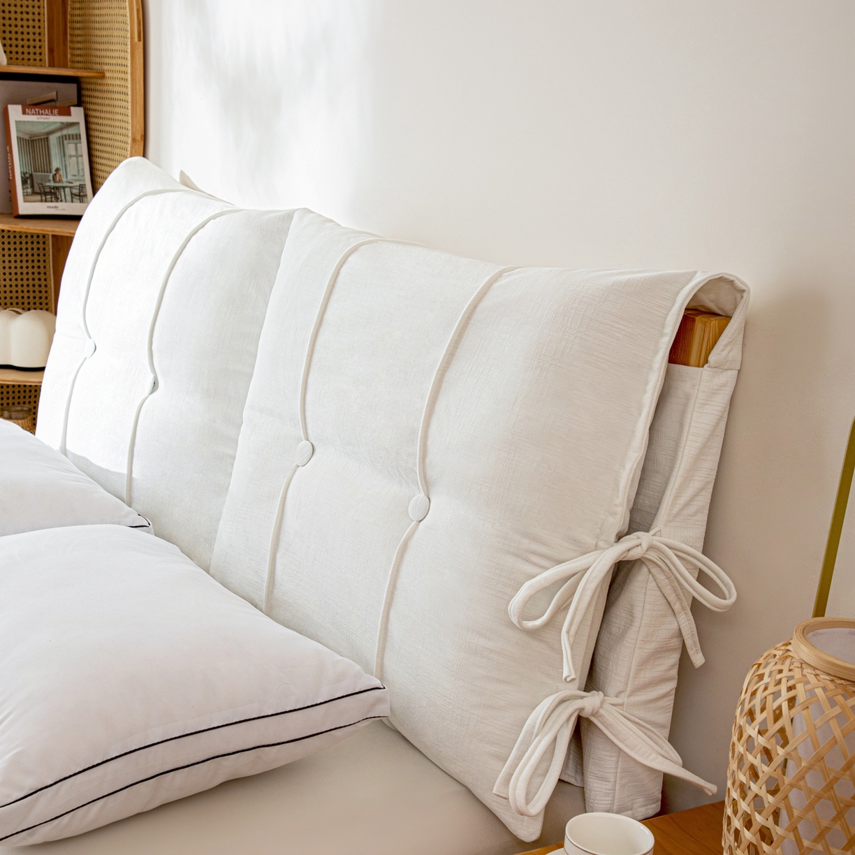 91家纺网 家纺一手货源 找家纺 沐沐家纺 2026新款外贸内销跨境电商德芙绒靠背 鹅暖白