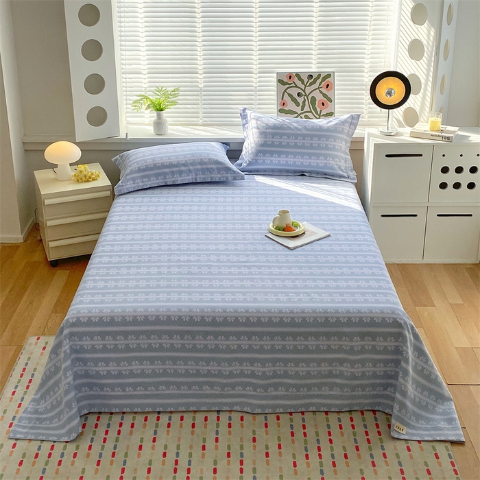 91家纺网 家纺一手货源 找家纺 （总）凯磊家纺 2026春夏新款原棉老粗布床单款空调软席凉席席子