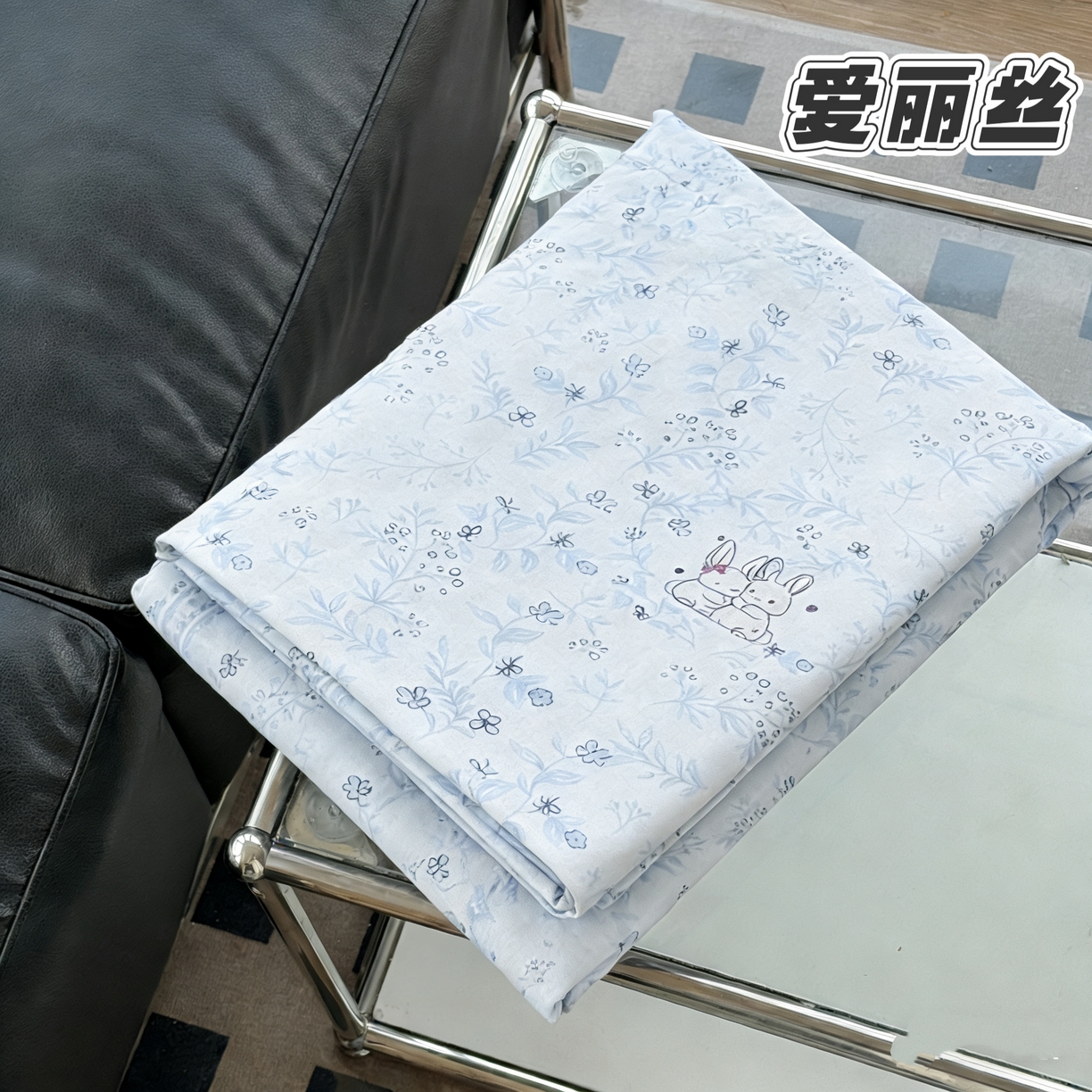 91家纺网 家纺一手货源 找家纺 （总）一隅花田 2026新款麻感粗砂加厚老粗布床单三件套（品牌同款）