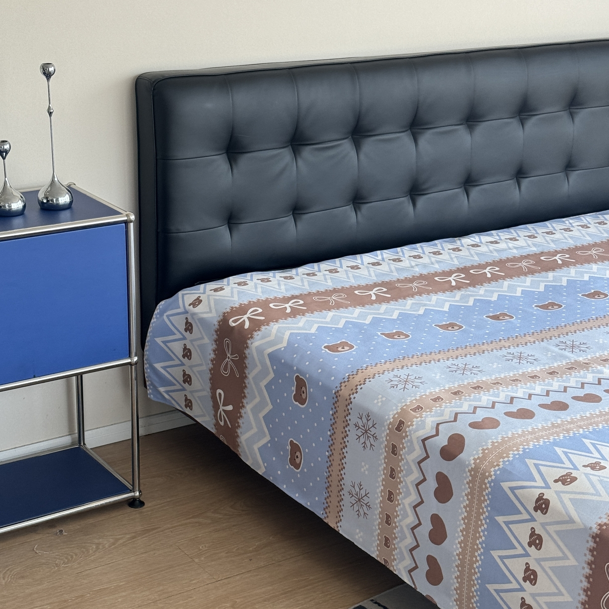 91家纺网 家纺一手货源 找家纺 （总）一隅花田 2026新款麻感粗砂加厚老粗布床单三件套（品牌同款）