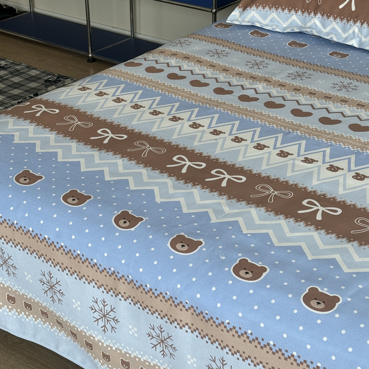 91家纺网 家纺一手货源 找家纺 （总）一隅花田 2026新款麻感粗砂加厚老粗布床单三件套（品牌同款）