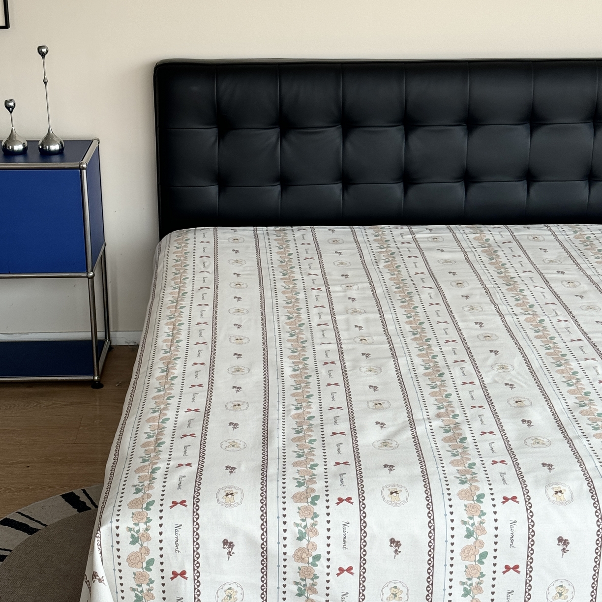 91家纺网 家纺一手货源 找家纺 一隅花田 2026新款麻感粗砂加厚老粗布床单三件套（品牌同款） 卡尔花田