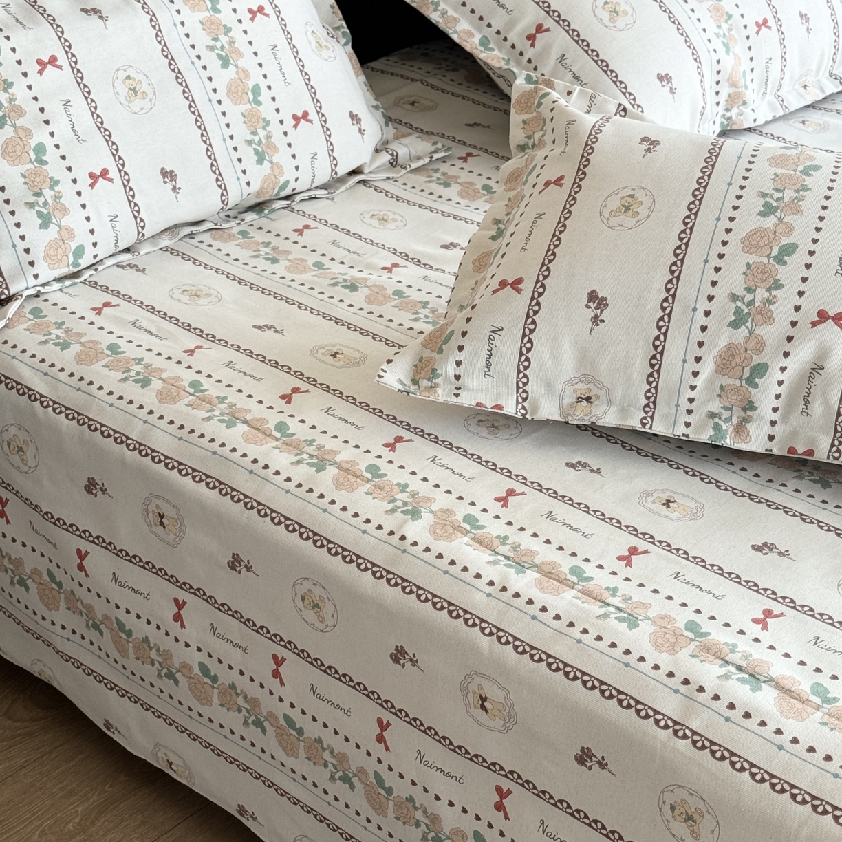 91家纺网 家纺一手货源 找家纺 一隅花田 2026新款麻感粗砂加厚老粗布床单三件套（品牌同款） 卡尔花田