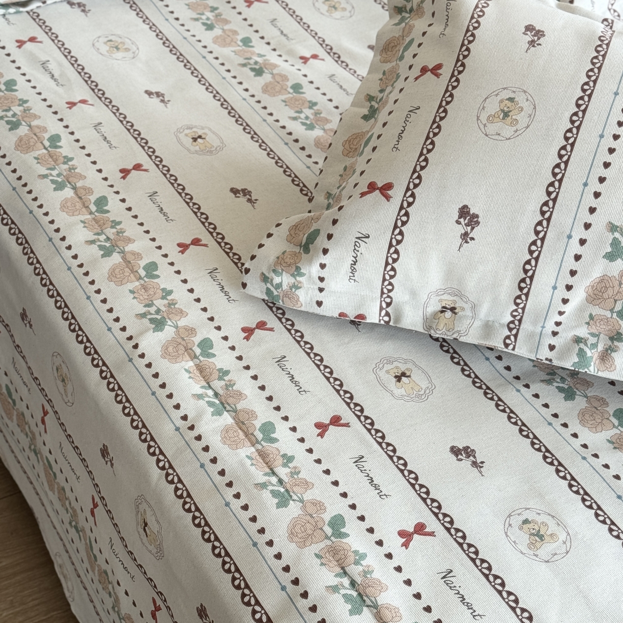 91家纺网 家纺一手货源 找家纺 一隅花田 2026新款麻感粗砂加厚老粗布床单三件套（品牌同款） 卡尔花田