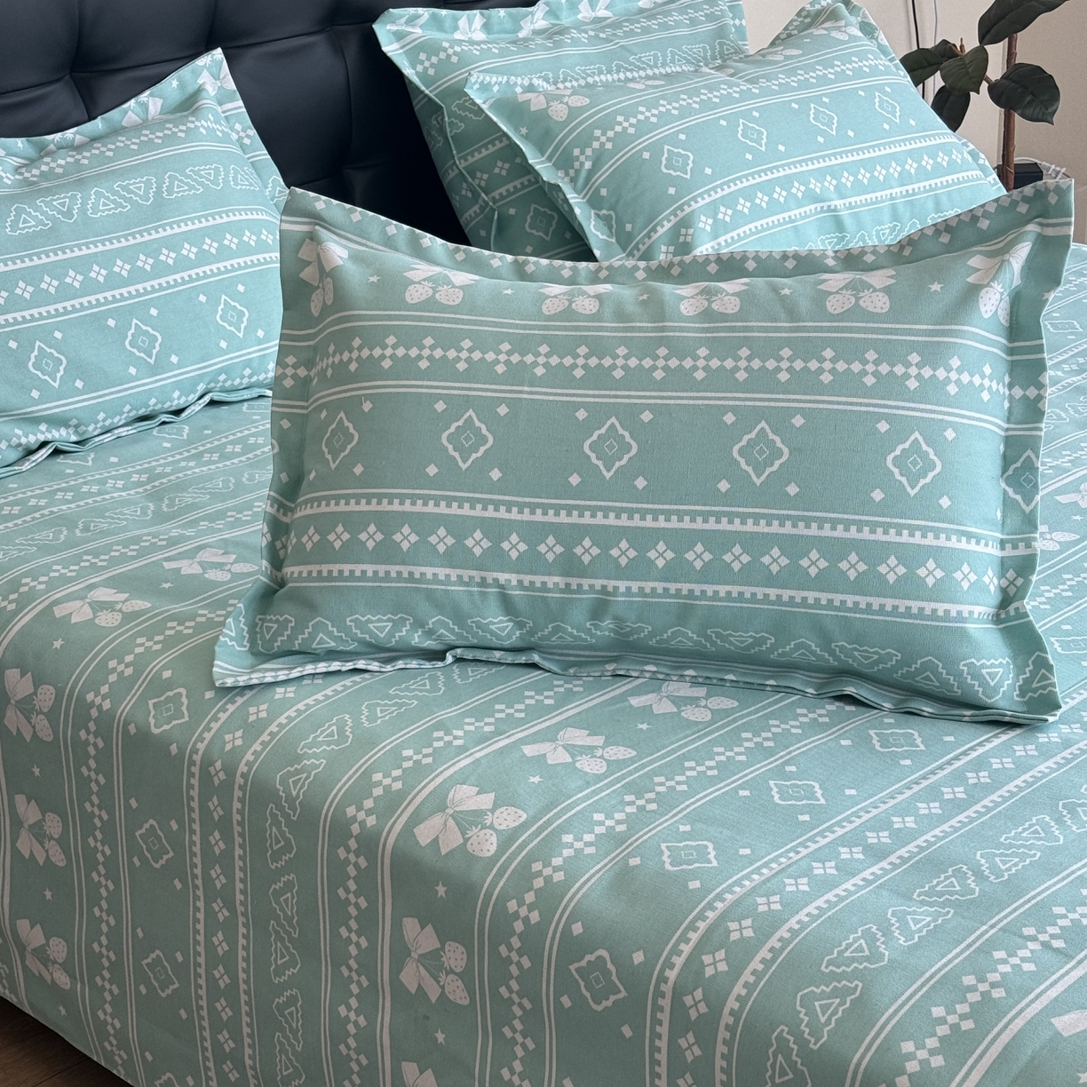 91家纺网 家纺一手货源 找家纺 一隅花田 2026新款麻感粗砂加厚老粗布床单三件套（品牌同款） 米歇尔