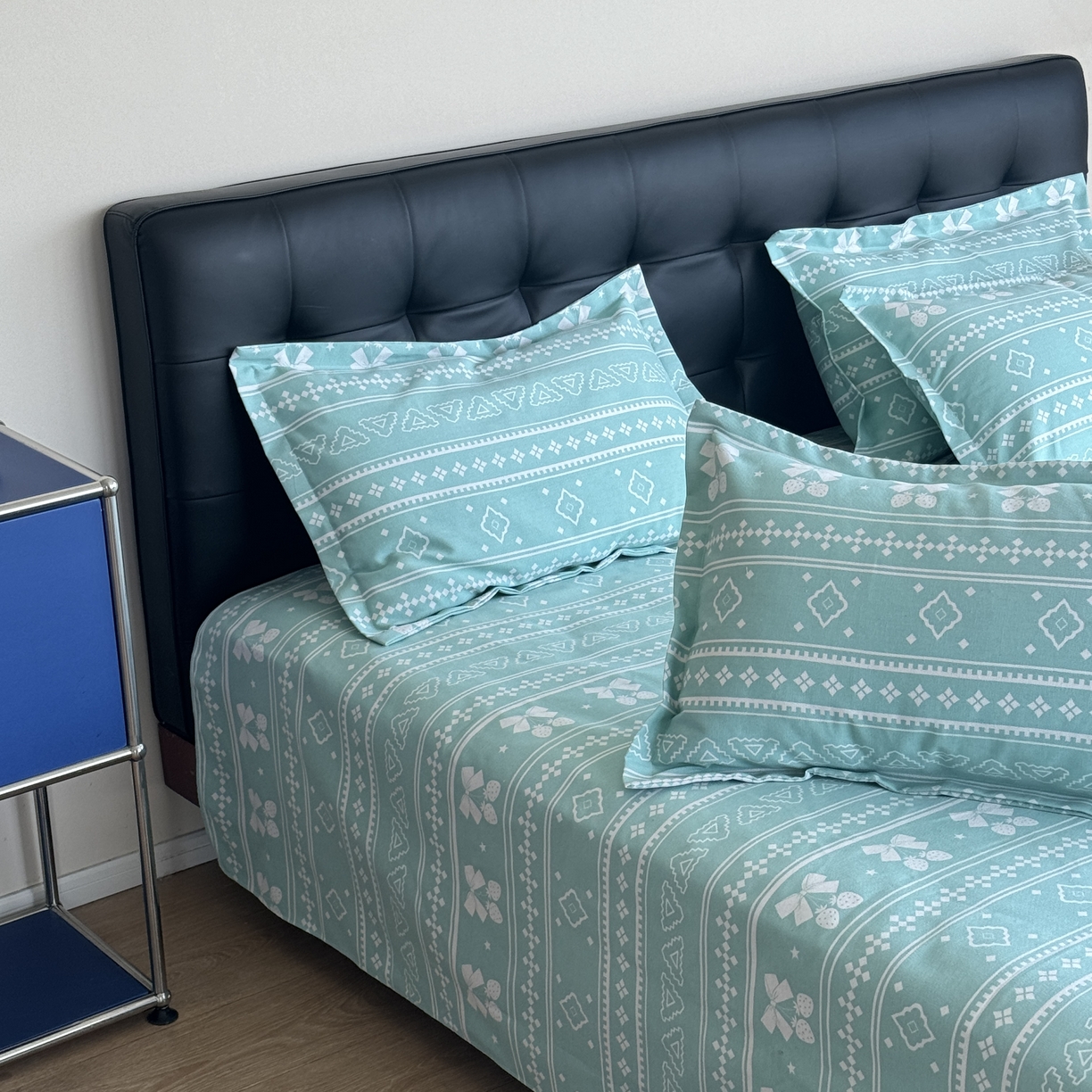 91家纺网 家纺一手货源 找家纺 一隅花田 2026新款麻感粗砂加厚老粗布床单三件套（品牌同款） 米歇尔