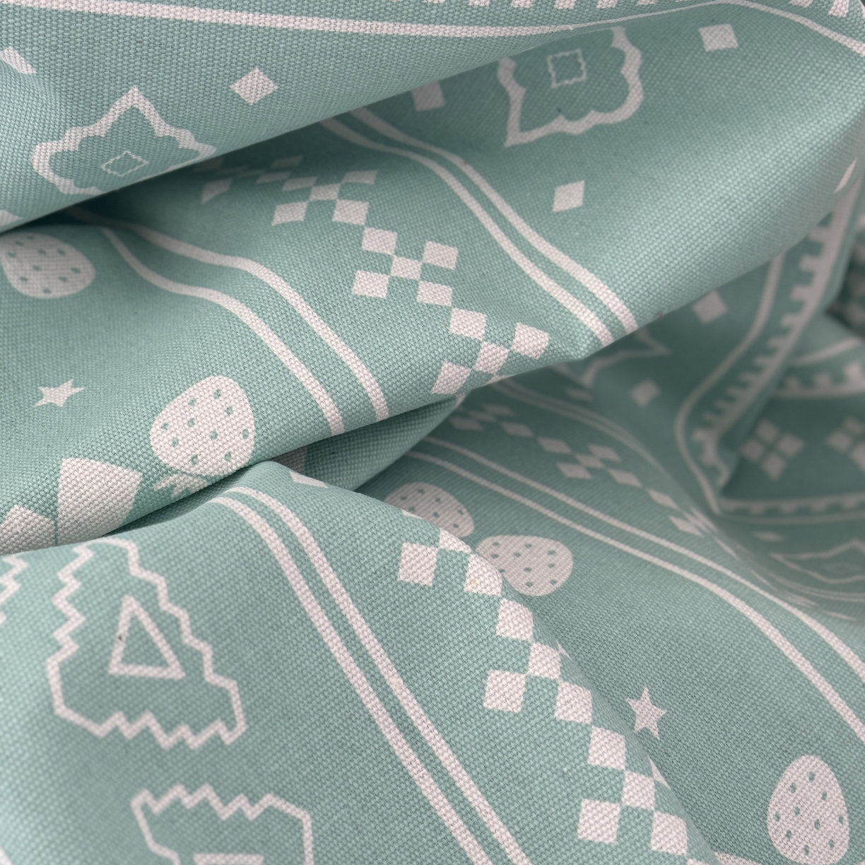 91家纺网 家纺一手货源 找家纺 一隅花田 2026新款麻感粗砂加厚老粗布床单三件套（品牌同款） 米歇尔