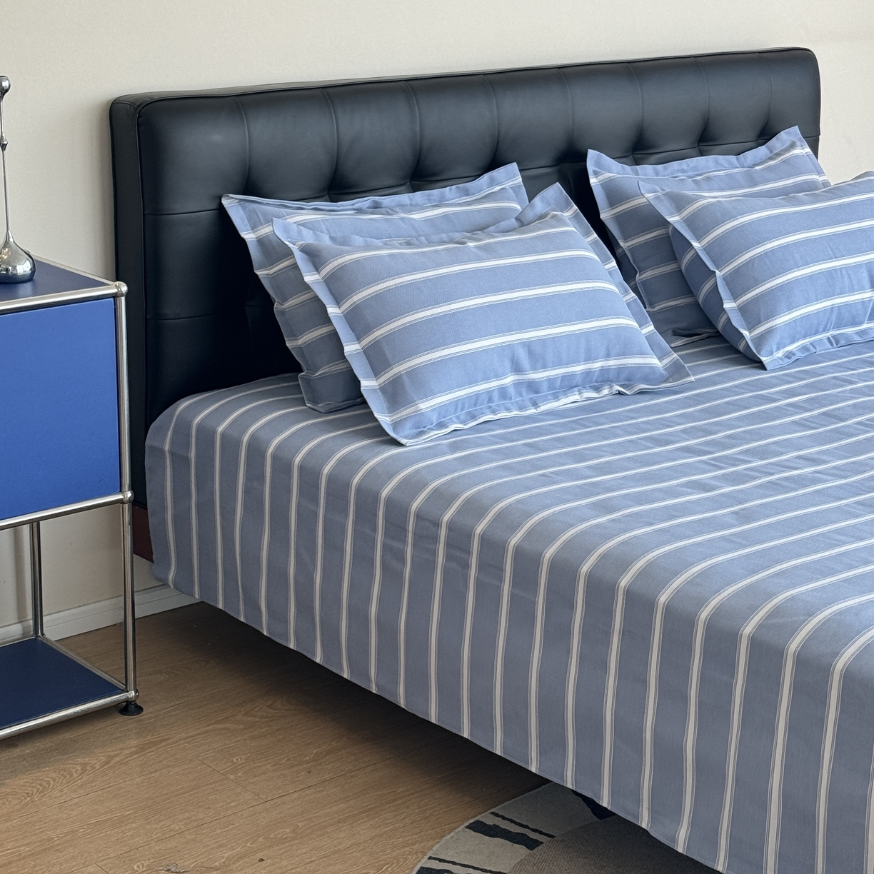 91家纺网 家纺一手货源 找家纺 一隅花田 2026新款麻感粗砂加厚老粗布床单三件套（品牌同款） 索菲米亚