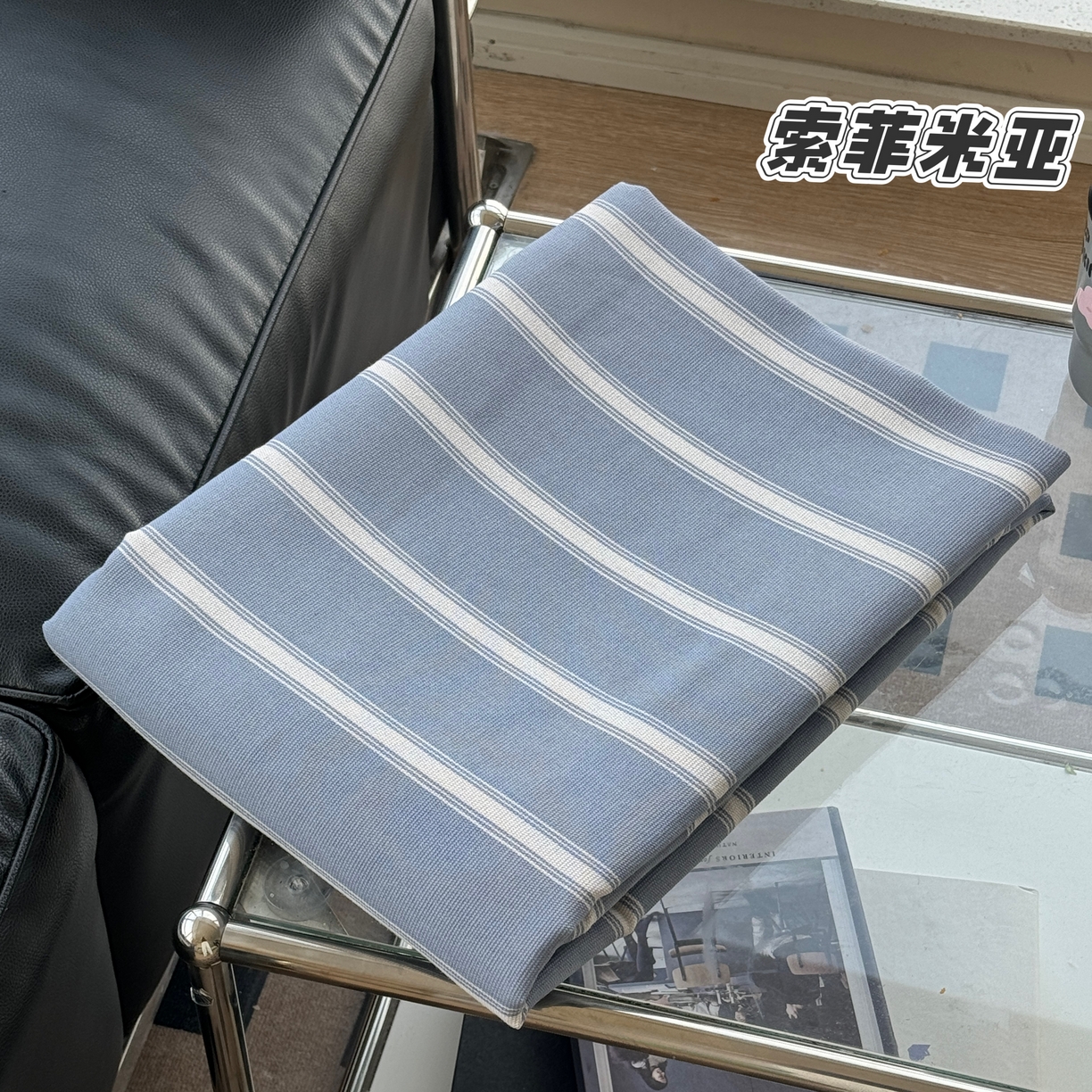 一隅花田 2026新款麻感粗砂加厚老粗布床单三件套（品牌同款） 索菲米亚