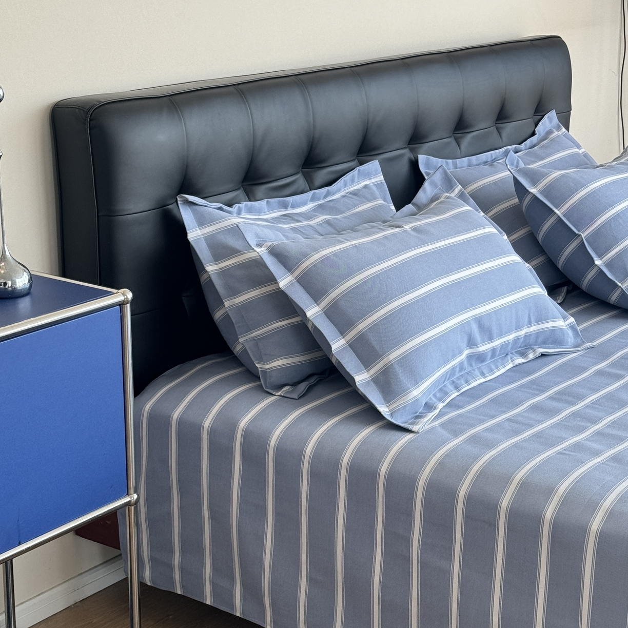 91家纺网 家纺一手货源 找家纺 一隅花田 2026新款麻感粗砂加厚老粗布床单三件套（品牌同款） 索菲米亚