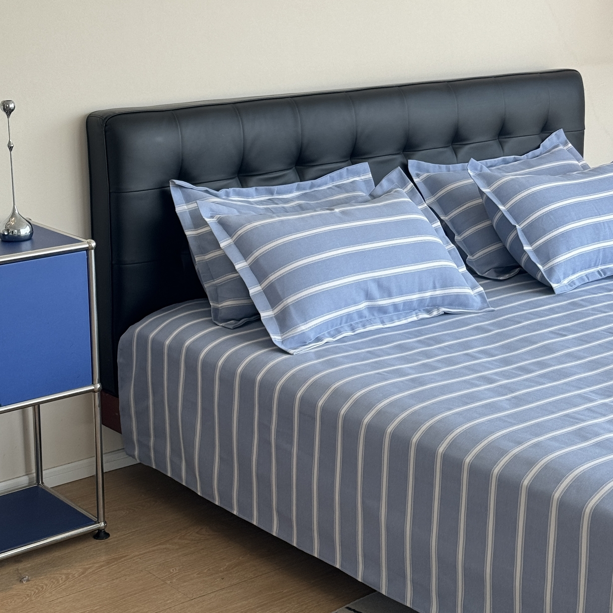 91家纺网 家纺一手货源 找家纺 一隅花田 2026新款麻感粗砂加厚老粗布床单三件套（品牌同款） 索菲米亚