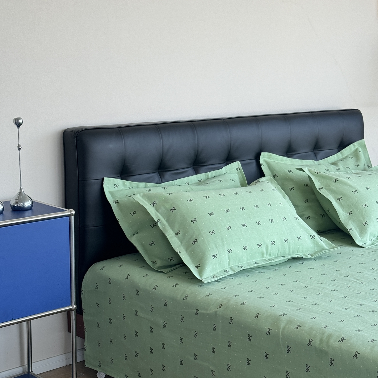 91家纺网 家纺一手货源 找家纺 一隅花田 2026新款麻感粗砂加厚老粗布床单三件套（品牌同款） 仲夏