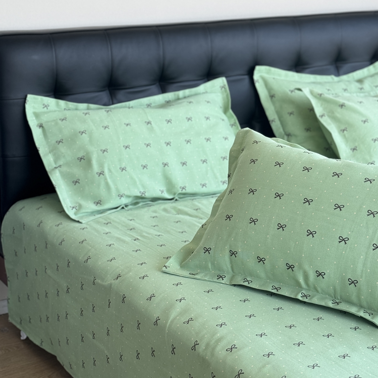 91家纺网 家纺一手货源 找家纺 一隅花田 2026新款麻感粗砂加厚老粗布床单三件套（品牌同款） 仲夏