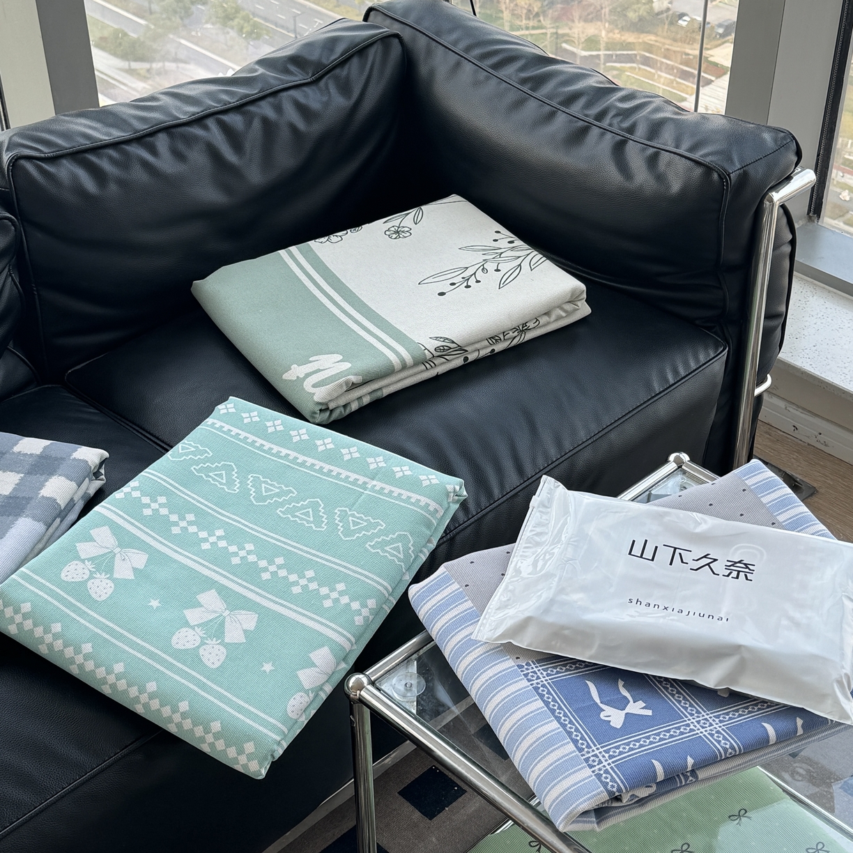 91家纺网 家纺一手货源 找家纺 一隅花田 2026新款麻感粗砂加厚老粗布床单三件套（品牌同款） 组合图仅参考不可下单