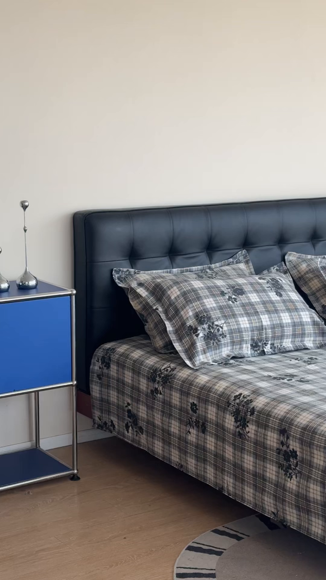 91家纺网 家纺一手货源 找家纺 一隅花田 2026新款麻感粗砂加厚老粗布床单三件套（品牌同款） 鸢尾格