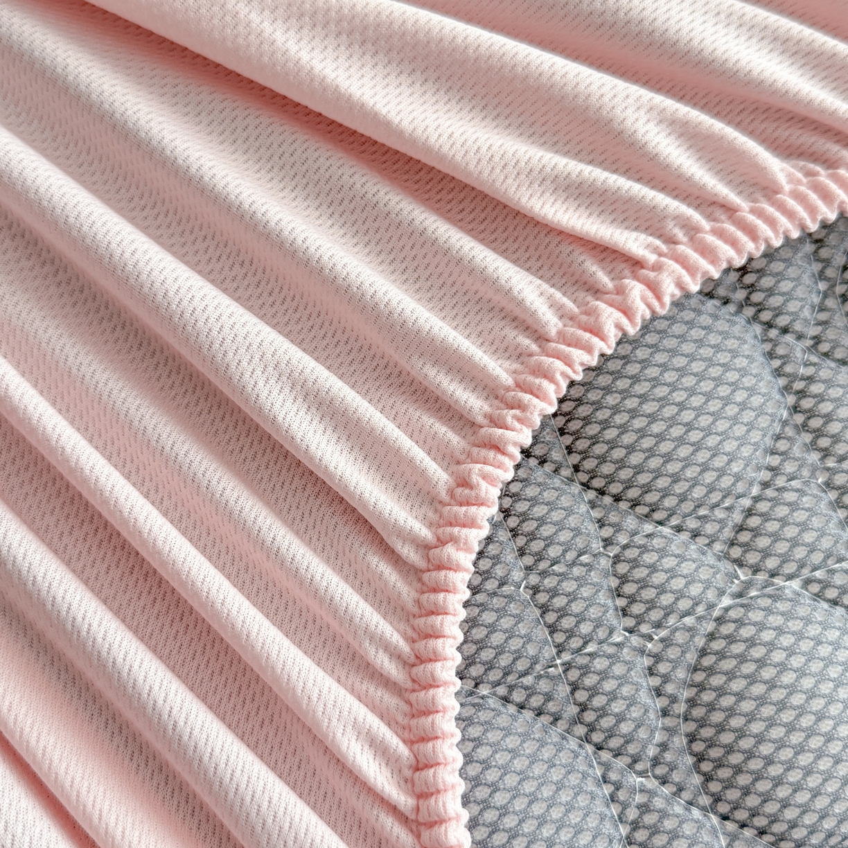 91家纺网 家纺一手货源 找家纺 蓝极人 2026春夏新款冰丝绸水光席席子凉席-戴妃 戴妃-蔷薇粉