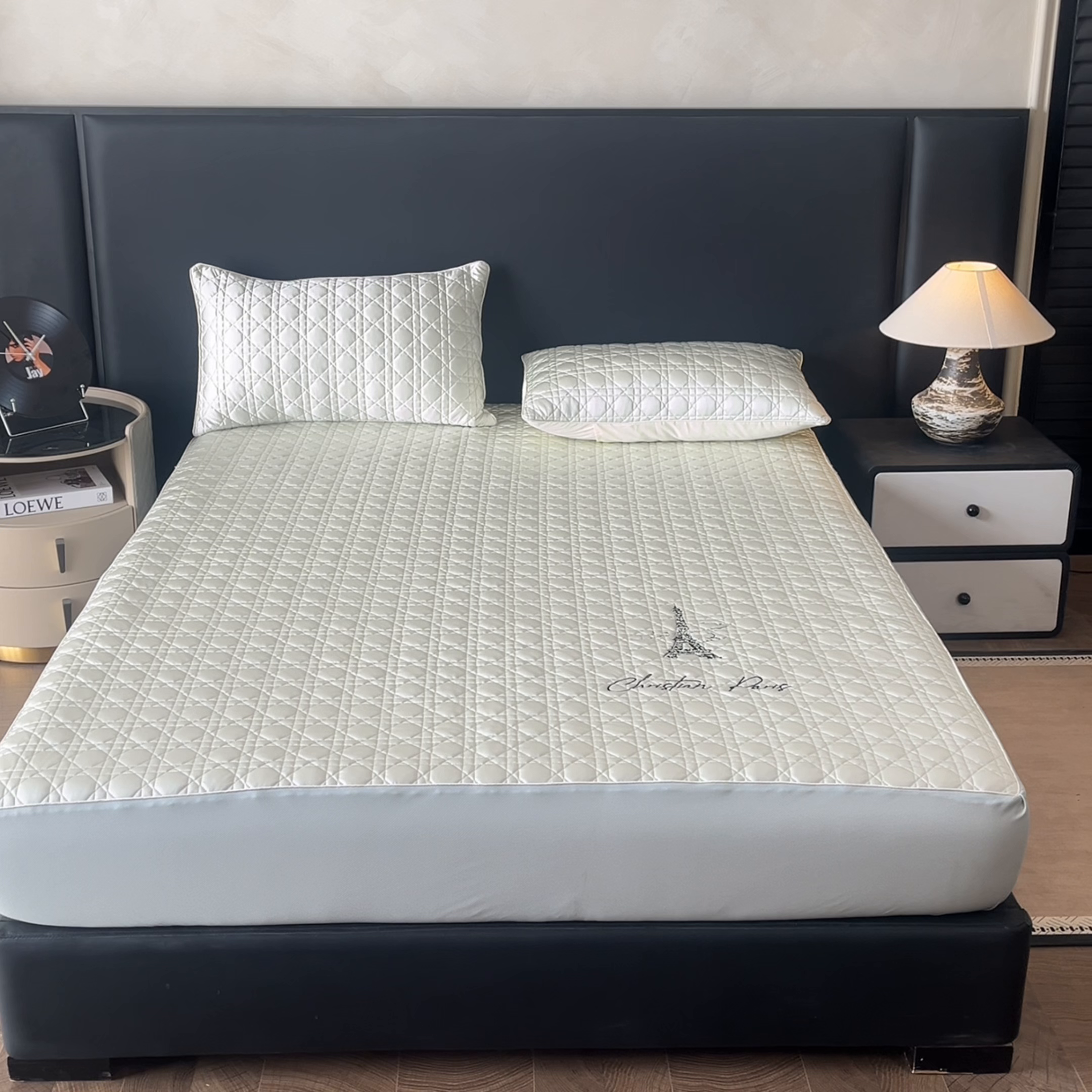 91家纺网 家纺一手货源 找家纺 蓝极人 2026春夏新款冰丝绸水光席席子凉席-戴妃 戴妃-青柠绿