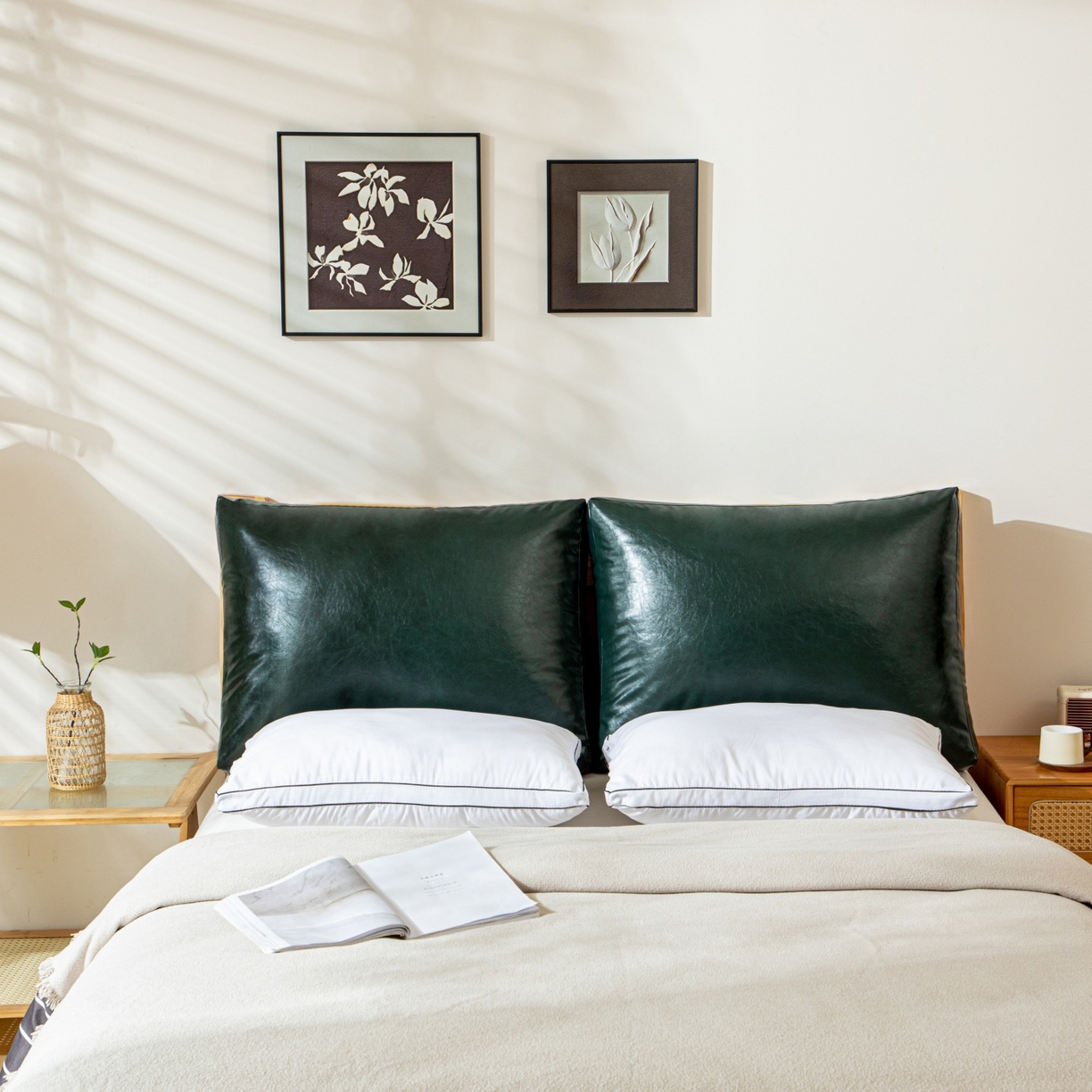 91家纺网 家纺一手货源 找家纺 （总）沐沐家纺 2026新款油蜡皮立体面包枕靠背靠垫