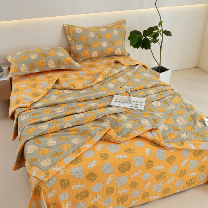 91家纺网 家纺一手货源 找家纺 （总）梦忧草 2026春夏新款木棉双层纱夏被夏凉被空调被