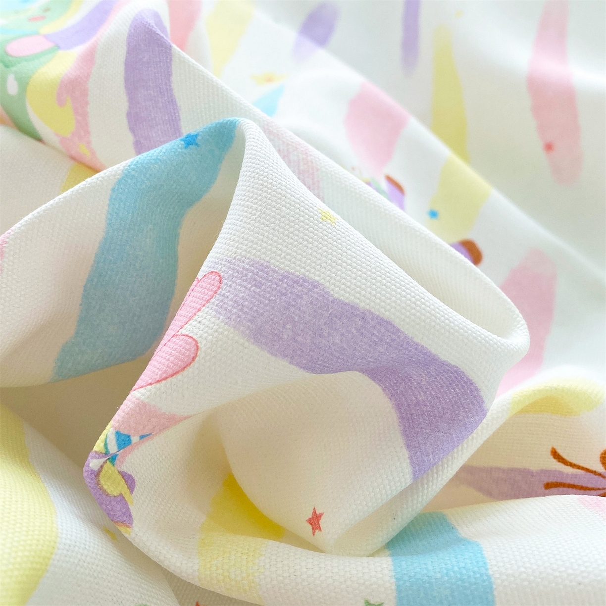 91家纺网 家纺一手货源 找家纺 （总）凯磊家纺 2026春夏新款原棉老粗布印花系列四件套