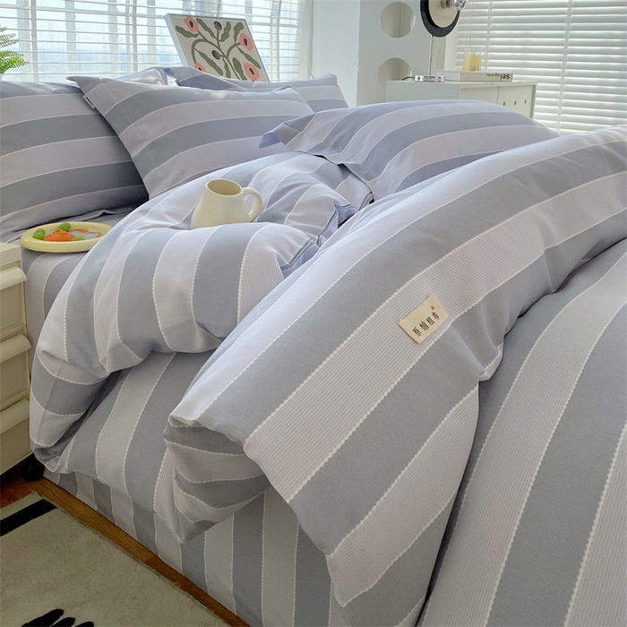 91家纺网 家纺一手货源 找家纺 （总）凯磊家纺 2026春夏新款原棉老粗布印花系列四件套