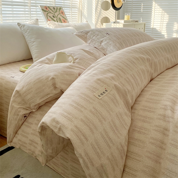 91家纺网 家纺一手货源 找家纺 （总）凯磊家纺 2026春夏新款原棉老粗布印花系列四件套