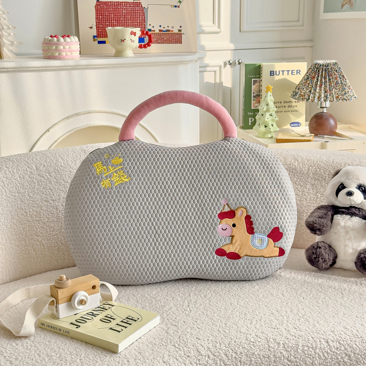 诺可 2026新款凉感猫肚枕记忆枕枕头枕芯-马上有钱 马上有钱-灰色